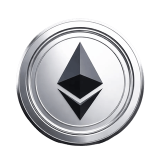 Grafic flotant reprezentând criptomoneda Ethereum ETH